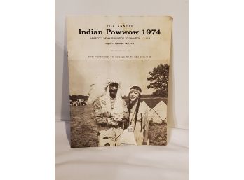 Long Islands 1974 Shinnecock Indian Pow Wow Brochure