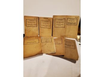 1943 War Department Field Manuals 1943 - 8 In All