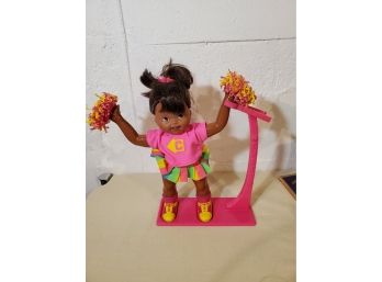 1997 Casey Cartwheel With Stand, Clip And Pom Poms