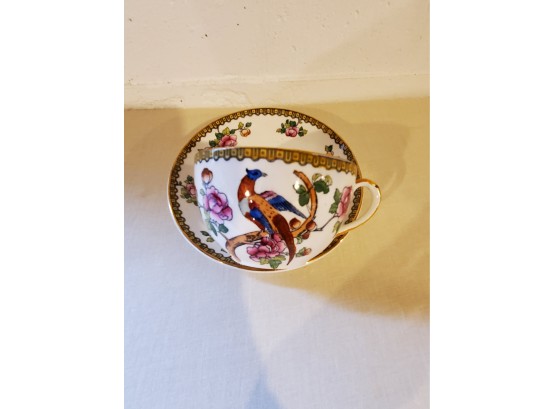 Cup & Saucer  - Whieldon Ware - Pheasant - By F. Winkle & Co - England