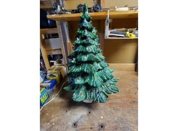 Ceramic Christmas Tree - 3 Parts - Lit