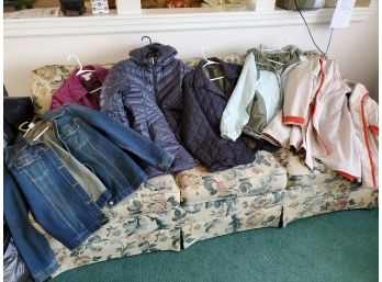 Lot Of 6 Womens Coats/Raincoats /Suede/ Denim- All XL