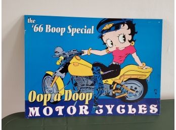 Betty Boop Sign- The '66 Boop Special - Oop A Doop - Motorcycles