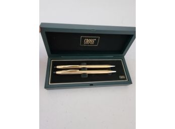 Cross Pen And Pencil Set In Original Box 10k Gf