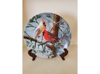 Knowles The Cardinal Bird Plate