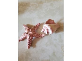 Starfish And Shell Salt And Pepper