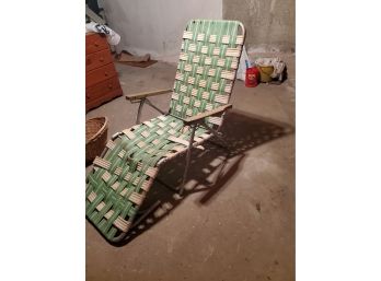 Vintage Aluminum Lounge Chair - Needs Some Love