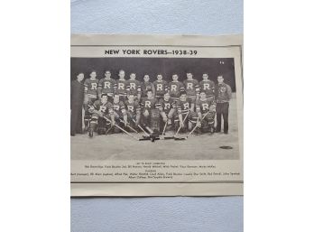 1938- 1939 NY Rovers Team Photograph