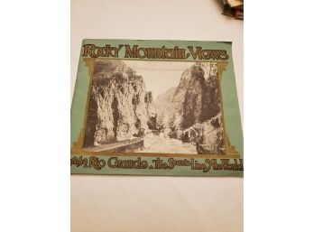 1943 Rocky Mountain Views Booklet On The Rio Grand- The Scenic Line Of The World