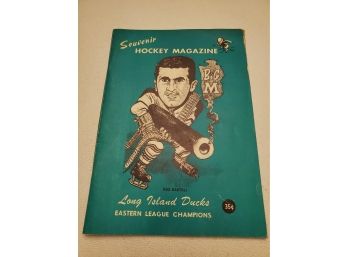 1965 Long Island Ducks - Souvenir Hockey Magazine