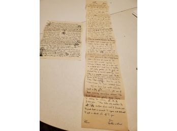 1941 Pre Written Letters 'tour Letter'