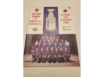 1967 Stanley Cup Playoffs Souvenir Program