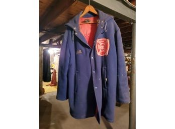 Heavy Vintage Commack Fire Department Coat