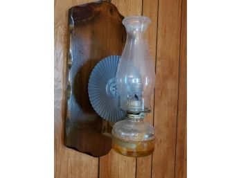 Oil Lamp And Wall Holder