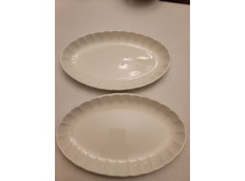 2- Antique 9' X 5.5' Dishes