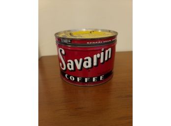 1lb Savarin Coffee Tin With Lid Tin #1