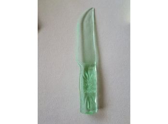 Green Depression Glass- Dur-X Knife