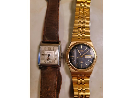1920s Banner Watch And Seiko- Both Untested