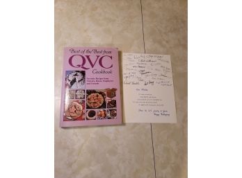 QVC Best Of The Best Cookbook From QVC Hosts Including Autographs