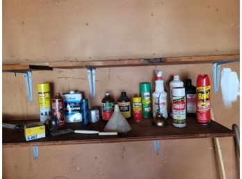 Contents Of Garage Shelf