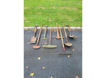 8 Assorted Yard Tools