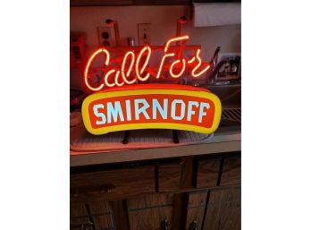 Call For Smirnoff Neon Sign - Working