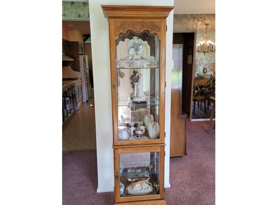 Lighted 2 Door Display Cabinet - Cabinet Only -  75' Tall X 13' Deep X 21' Wide