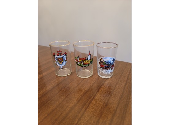 3 Juice Sized Glasses