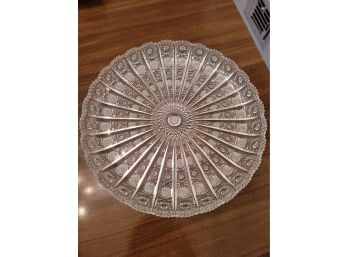 11' Cut Glass Plate - Gorgeous