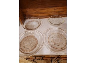 4 Antique Glasbake Cookware 2-243, 248, 207