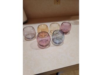 6 - 3' Tall Multi Colored Roly Poly Glasses