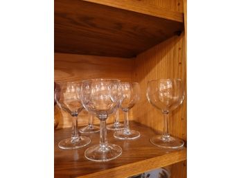 6 Small Wine Glasses