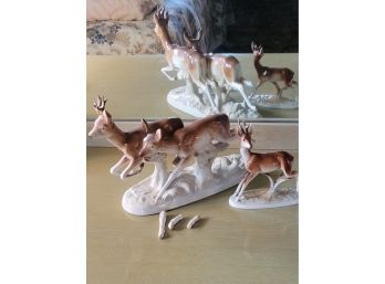 Royal Dux Deer 2 Figurines- Please Read