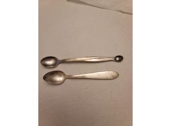 Sterling Silver Webster Baby Spoon And Tippy Taster