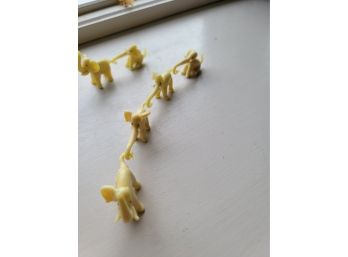 6 Miniature Glass Elephants - Some Are Missing Ears