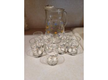 Glass Pitcher With Glasses
