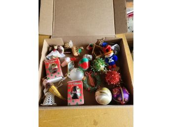 Box Of Christmas Ornaments