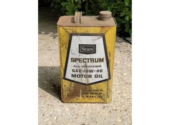 Large Vintage Sears Spectrum Motor Oil
