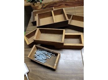 7 Wooden Drawers