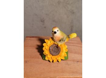 Small Bird On Flower