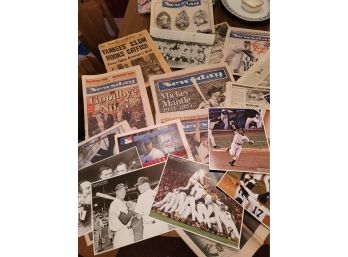 Yankees Newspaper Articles And Pullouts