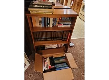 All Books On Shelves And Box