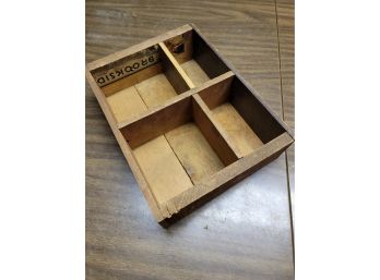 4 Section Wood Box