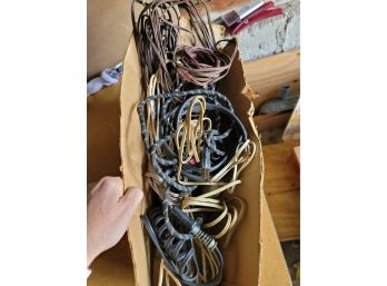Box Of Cords And Plugs