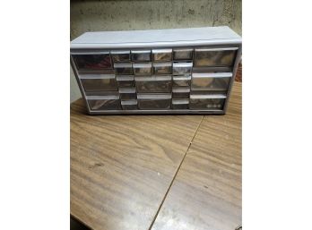 Gray Multi Drawer Box With Contents
