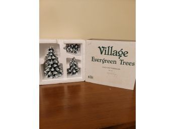Dept 56 Evergreen Trees Set Of 3
