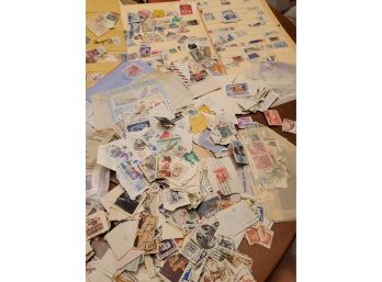 Mixed Lot Of US And Foreign Stamps