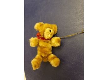 3' Tall Pipe Cleaner Bear On Cord - Vintage