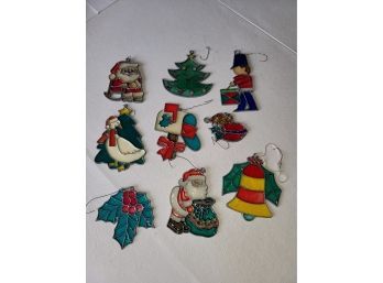 9 Stained Glass Christmas Ornaments