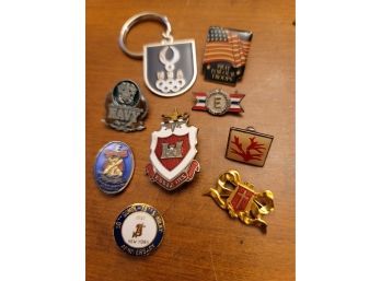 Collection Of Military Pins And Others